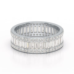 2.54 CT Baguette Cut Lab Diamond Classic Ring