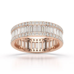 2.54 CT Baguette Cut Lab Diamond Classic Ring