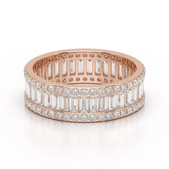 2.54 CT Baguette Cut Lab Diamond Classic Ring