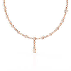 2.4 CT Lab Diamond Drop Necklace