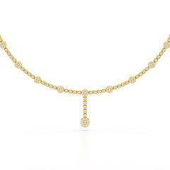 2.4 CT Lab Diamond Drop Necklace