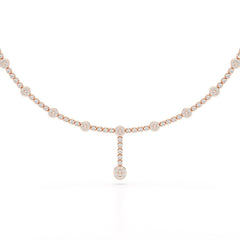 2.4 CT Lab Diamond Drop Necklace