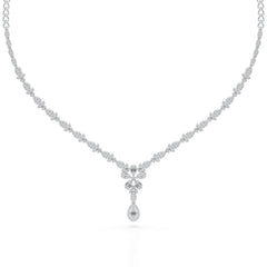 2.65 CT Baguette Cut Lab Grown Diamond Necklace