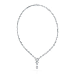 2.65 CT Baguette Cut Lab Grown Diamond Necklace