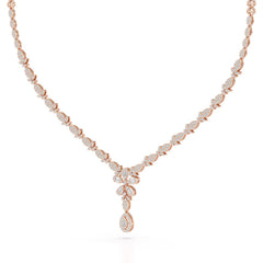 2.5 CT Baguette Cut Lab Grown Diamond Necklace