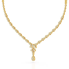 2.5 CT Baguette Cut Lab Grown Diamond Necklace