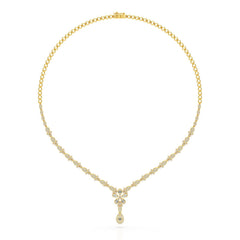 2.5 CT Baguette Cut Lab Grown Diamond Necklace