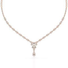 2.5 CT Baguette Cut Lab Grown Diamond Necklace
