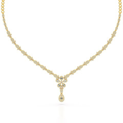 2.5 CT Baguette Cut Lab Grown Diamond Necklace