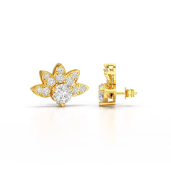 2.6 CT Lab Diamond Round Cut Stud Earrings