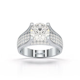 2.6 CT Round Cut Lab Diamond Engagement Ring