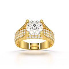 2.6 CT Round Cut Lab Diamond Ring