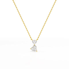 2.83 CT Heart Shaped Lab Diamond Chain Pendant
