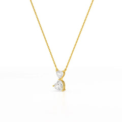 2.83 CT Heart Shaped Lab Diamond Chain Pendant