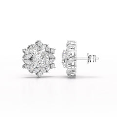 2.94 CT Lab Diamond Halo Cushion Ring