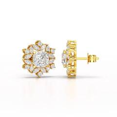 2.94 CT Lab Diamond Halo Cushion Ring