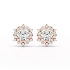 2.94 CT Lab Diamond Halo Cushion Ring