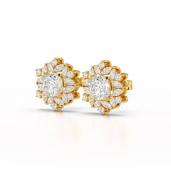 2.94 CT Lab Diamond Halo Cushion Ring