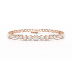 2.84 CT Round Cut Lab Diamond Tennis Bracelet