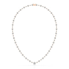 23.28 CT Lab Diamond Round Necklace