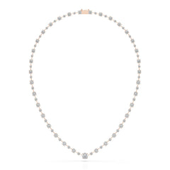 23.28 CT Lab Diamond Round Necklace