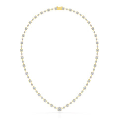 23.28 CT Lab Diamond Round Necklace