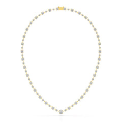 23.28 CT Lab Diamond Round Necklace