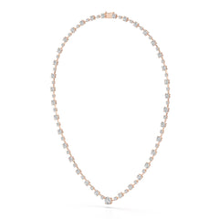 23.28 CT Lab Diamond Round Necklace