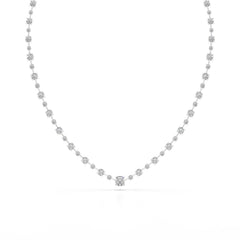 23.28 CT Lab Diamond Round Necklace