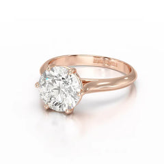 3 CT Solitaire Engagement Lab Grown Diamond Ring - Jama Jewels