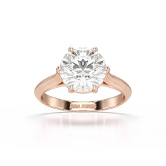 3 CT Solitaire Engagement Lab Grown Diamond Ring - Jama Jewels