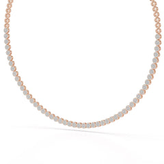 3.8 CT Lab Diamond Tennis Necklace