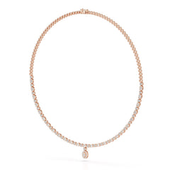 Baguette Cut Lab Created Diamond 3.53 CT Necklace