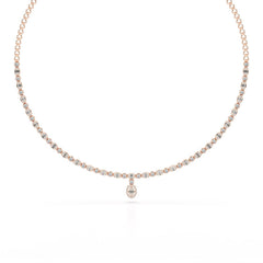 Baguette Cut Lab Created Diamond 3.53 CT Necklace