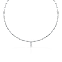 Baguette Cut Lab Created Diamond 3.53 CT Necklace
