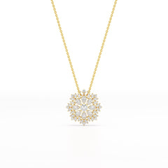 3.67 CT Lab Diamond Multi Shape Pendant