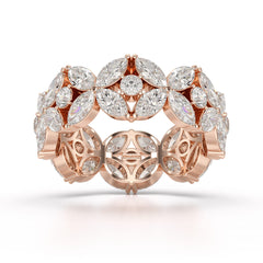 3.68 CT Marquise Cut Lab Diamond Ring
