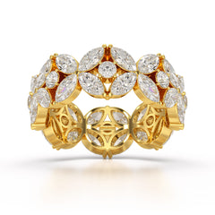 3.68 CT Marquise Cut Lab Diamond Ring