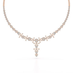 3.96 CT Lab Grown Diamond Drop Necklace
