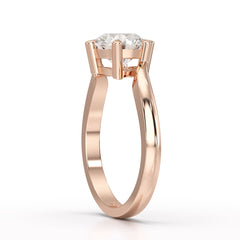 3 CT Lab Diamond Classic Solitaire Ring