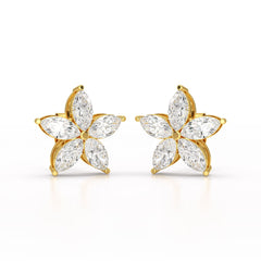 3 CT Marquise Cut Lab Diamond Stud Earrings