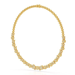 4.1 Carat Lab Diamond Petal Necklace