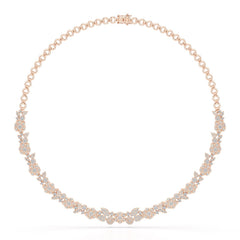 4.1 Carat Lab Diamond Petal Necklace