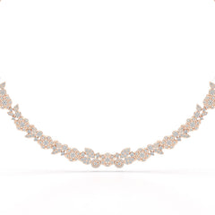 4.1 Carat Lab Diamond Petal Necklace