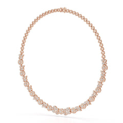 4.1 Carat Lab Diamond Petal Necklace
