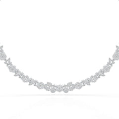 4.1 Carat Lab Diamond Petal Necklace