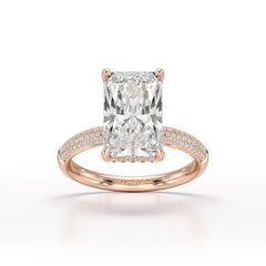 4.36 CT Emerald Lab Diamonds Engagement Ring - Jama Jewels
