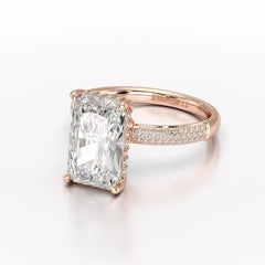 4.36 CT Emerald Lab Diamonds Engagement Ring - Jama Jewels