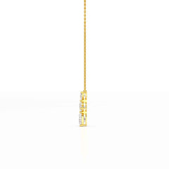 4.3 CT Heart Cut Lab Diamond Chain Pendant