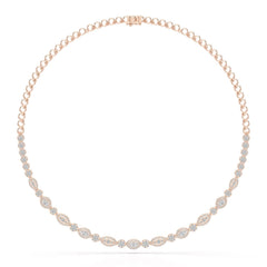 4.53 CT Marquise Cut Lab Diamond Necklace